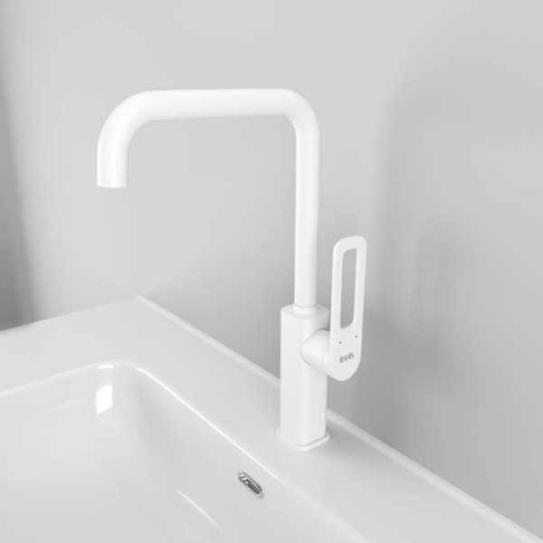 Смеситель для кухни белый матовый IDDIS Slide (SLIWT00i05)